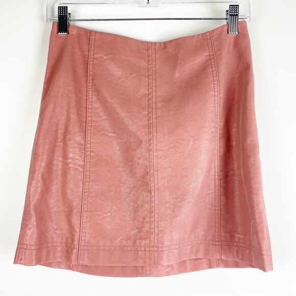 Free People Modern Femme Vegan Leather Suede Women’s Size 2 - Picture 2 of 10